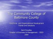 The Community College of Baltimore County