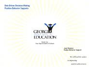 Data Driven Decision Making