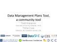 Data Management Plans Tool, a community tool PowerPoint PPT Presentation