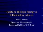 Update on Biologic therapy in Inflammatory arthritis