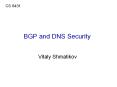 BGP and DNS Security PowerPoint PPT Presentation