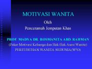 MOTIVASI WANITA