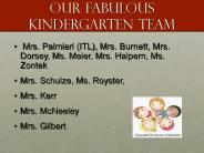 Our fabulous kindergarten team