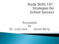 Study Skills 101: Strategies for School Success PowerPoint PPT Presentation
