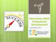 Elementary Math Professional Development PowerPoint PPT Presentation