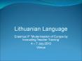 Lithuanian Language PowerPoint PPT Presentation