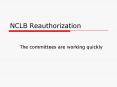 NCLB Reauthorization PowerPoint PPT Presentation