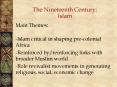 The Nineteenth Century: Islam PowerPoint PPT Presentation