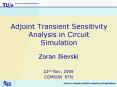 Adjoint Transient Sensitivity Analysis in Circuit Simulation PowerPoint PPT Presentation