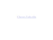Classes.Yale.edu