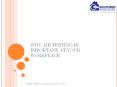 Why Air Testing is important at your Workplace PowerPoint PPT Presentation