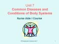 Unit 7 Common Diseases and Conditions of Body Systems PowerPoint PPT Presentation