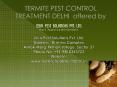 Termite pest control treatment Delhi at best price PowerPoint PPT Presentation