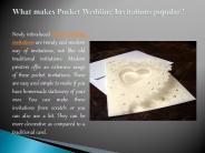 What makes Pocket Wedding Invitations popular?