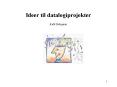 Ideer til datalogiprojekter PowerPoint PPT Presentation