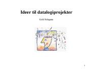 Ideer til datalogiprojekter