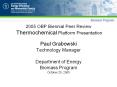 2005 OBP Biennial Peer Review  Thermochemical Platform Presentation PowerPoint PPT Presentation