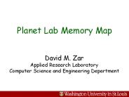 Planet Lab Memory Map