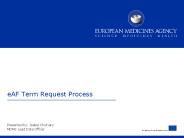eAF Term Request Process