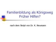 Familienbildung als K