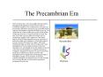 The Precambrian Era PowerPoint PPT Presentation