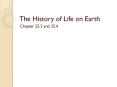 The History of Life on Earth PowerPoint PPT Presentation