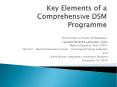 Key Elements of a Comprehensive DSM Programme PowerPoint PPT Presentation