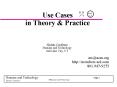 Use Cases PowerPoint PPT Presentation