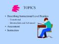 Describing Instructional Level Readers PowerPoint PPT Presentation