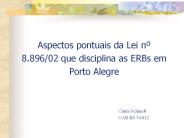 Aspectos pontuais da Lei n
