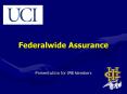 Federalwide Assurance PowerPoint PPT Presentation