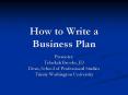 How to Write a Business Plan PowerPoint PPT Presentation