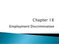 Employment Discrimination PowerPoint PPT Presentation