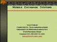 Mobile  Database  Systems PowerPoint PPT Presentation