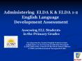 English Language Development Assessment PowerPoint PPT Presentation