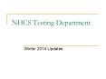 NHCS Testing Department PowerPoint PPT Presentation