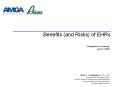 Benefits (and Risks) of EHRs PowerPoint PPT Presentation