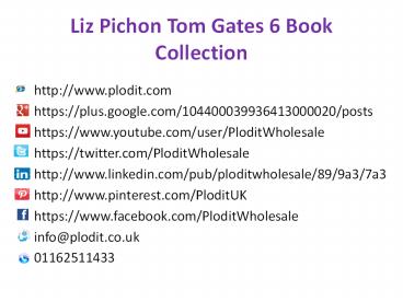 Liz Pichon Tom Gates 6 Book Collection