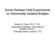 Quick-Release Field Experiments on Seismically Isolated Bridges