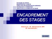 ENCADREMENT DES STAGES