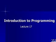Introduction to Programming