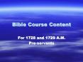 Bible Course Content PowerPoint PPT Presentation