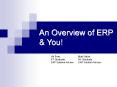 An Overview of ERP PowerPoint PPT Presentation