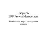 Chapter 6: ERP Project Management