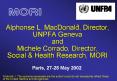 Alphonse L. MacDonald, Director, UNPFA Geneva and Michele Corrado, Director, Social PowerPoint PPT Presentation