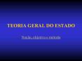 TEORIA GERAL DO ESTADO PowerPoint PPT Presentation