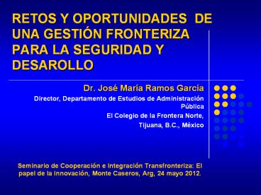 RETOS Y OPORTUNIDADES DE UNA GESTI