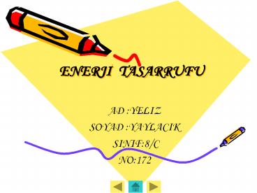 ENERJI TASARRUFU