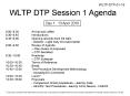 WLTP DTP Session 1 Agenda PowerPoint PPT Presentation