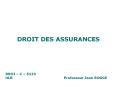 DROIT DES ASSURANCES PowerPoint PPT Presentation